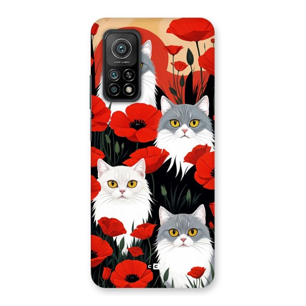 Floral Cat Back Case for Mi 10T 5G