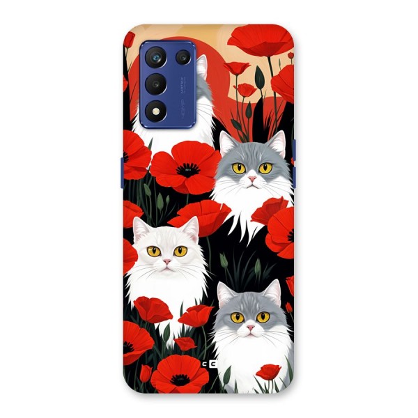 Floral Cat Back Case for Realme 9 5G Speed