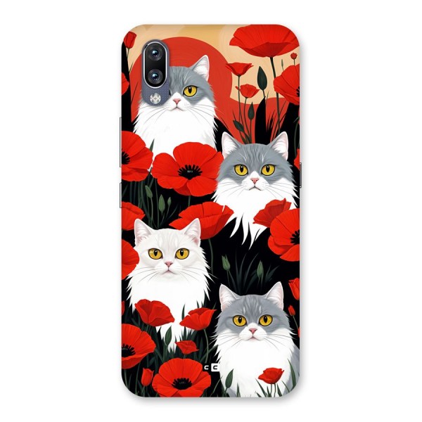 Floral Cat Back Case for Vivo NEX