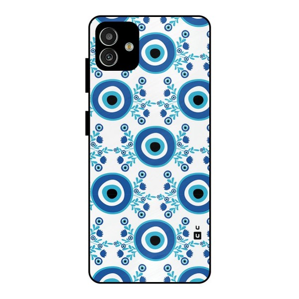 Floral Evil Eyes Metal Back Case for Galaxy M13 5G