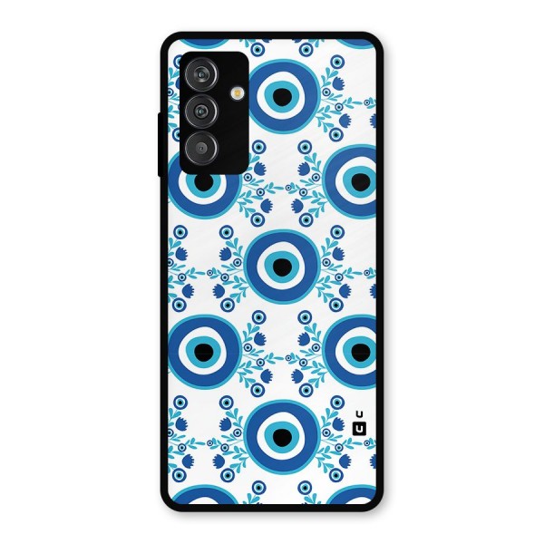 Floral Evil Eyes Metal Back Case for Galaxy M14 5G