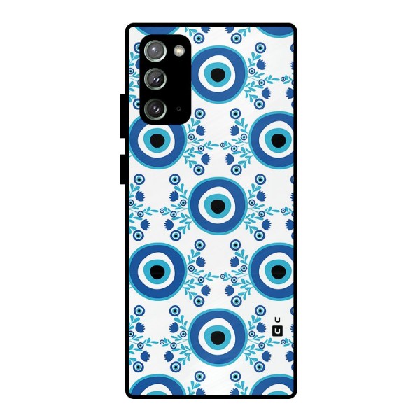 Floral Evil Eyes Metal Back Case for Galaxy Note 20