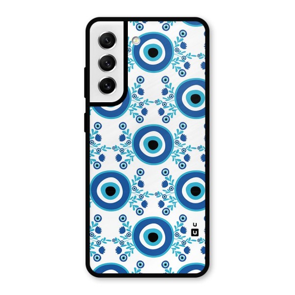 Floral Evil Eyes Metal Back Case for Galaxy S21 FE 5G