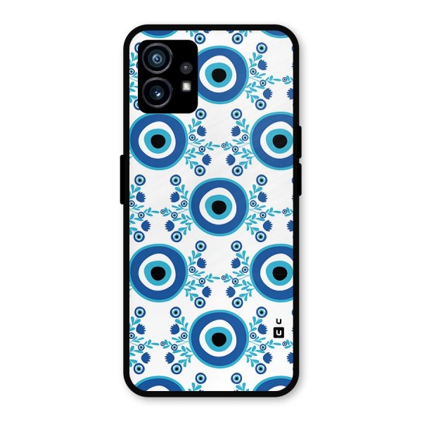 Floral Evil Eyes Metal Back Case for Nothing Phone 1