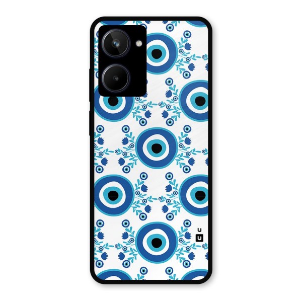 Floral Evil Eyes Metal Back Case for Realme 10
