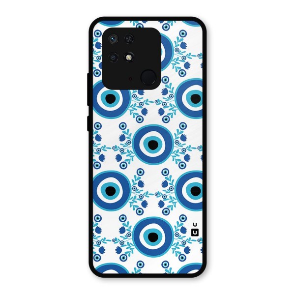 Floral Evil Eyes Metal Back Case for Redmi 10 Power