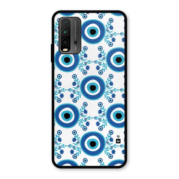 Floral Evil Eyes Metal Back Case for Redmi 9 Power