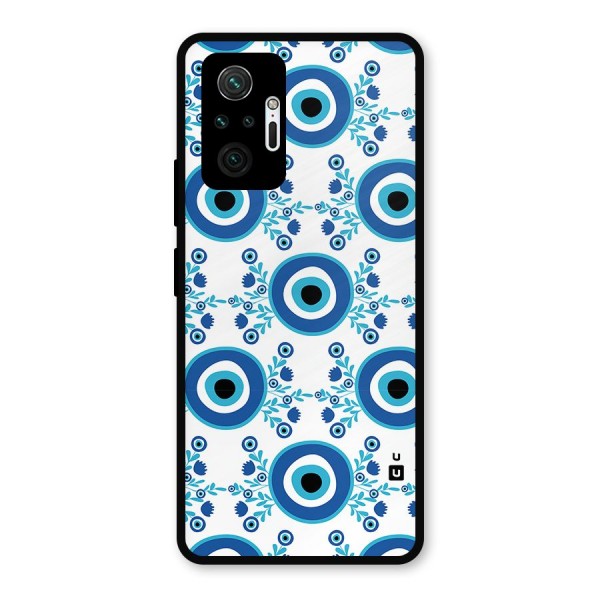 Floral Evil Eyes Metal Back Case for Redmi Note 10 Pro Max