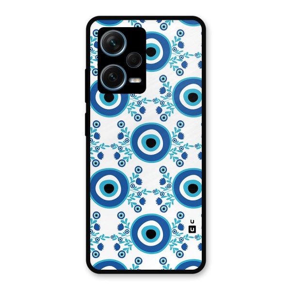 Floral Evil Eyes Metal Back Case for Redmi Note 12 Pro Plus 5G