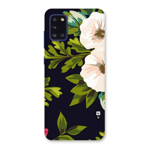 Floral Leaves Back Case for Galaxy A31