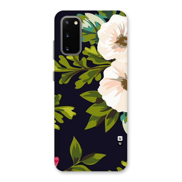 Floral Leaves Back Case for Galaxy S20