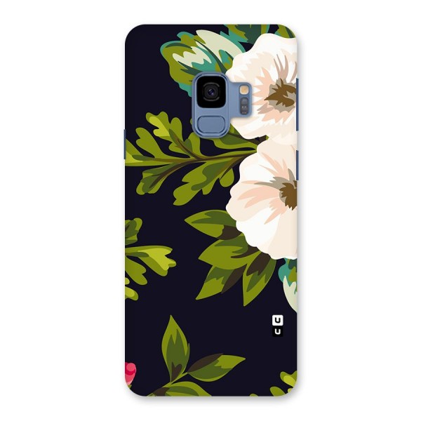 Floral Leaves Back Case for Galaxy S9