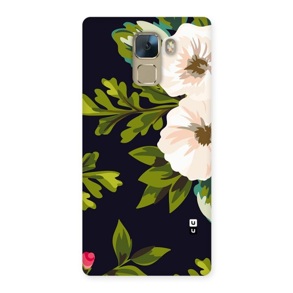 Floral Leaves Back Case for Huawei Honor 7