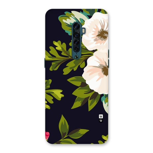 Floral Leaves Back Case for Oppo Reno2