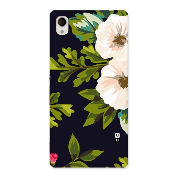 Floral Leaves Back Case for Sony Xperia M4