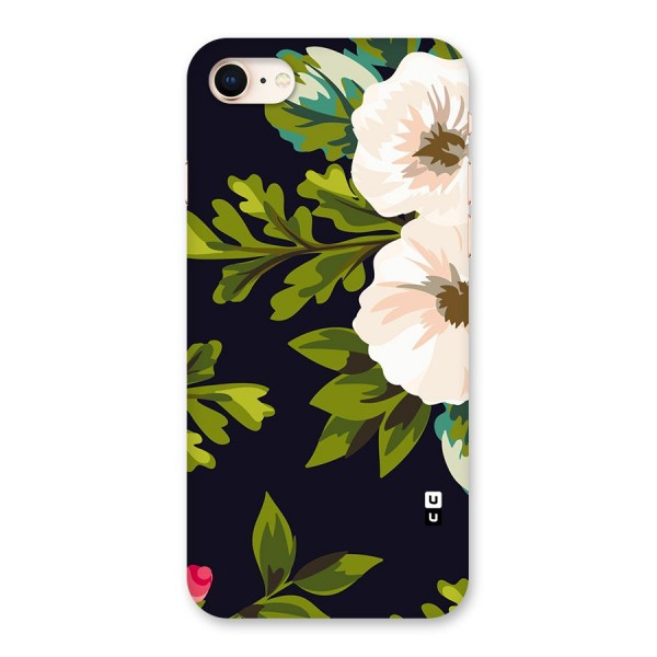 Floral Leaves Back Case for iPhone 8