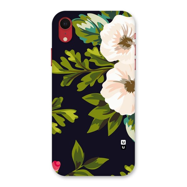 Floral Leaves Back Case for iPhone XR