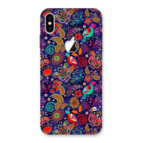 Floral Seamless Pattern Spring Flowers Back Case for iPhone XS Max Apple Cut