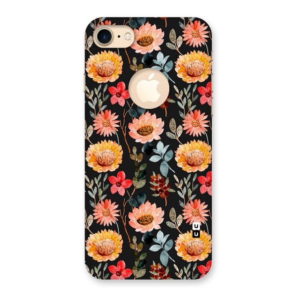 Florals Wonderful Pattern Back Case for iPhone 7 Logo Cut