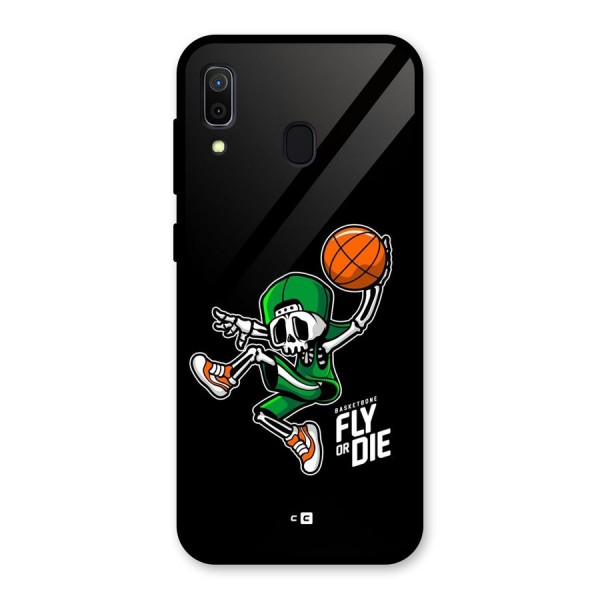 Fly Or Die Glass Back Case for Galaxy A30