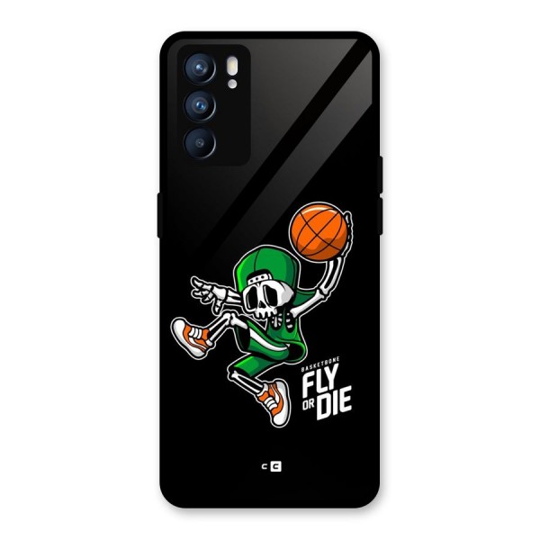 Fly Or Die Glass Back Case for Oppo Reno6 5G