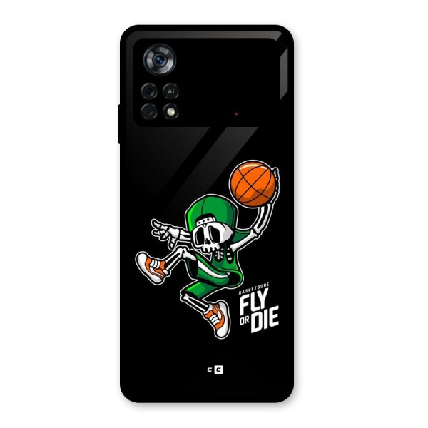 Fly Or Die Glass Back Case for Poco X4 Pro 5G
