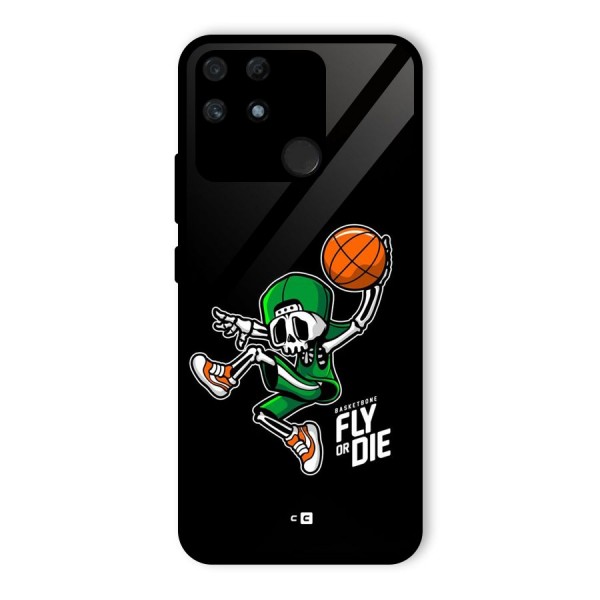 Fly Or Die Glass Back Case for Realme Narzo 50A