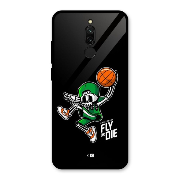 Fly Or Die Glass Back Case for Redmi 8