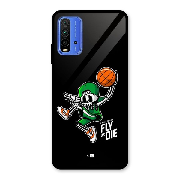 Fly Or Die Glass Back Case for Redmi 9 Power