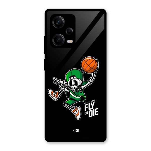Fly Or Die Glass Back Case for Redmi Note 12 Pro