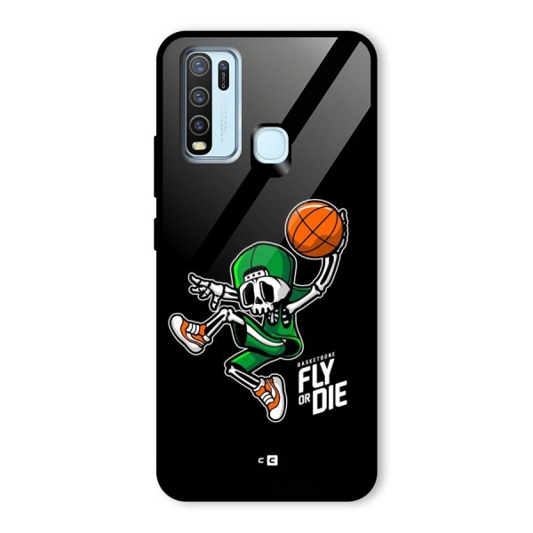 Fly Or Die Glass Back Case for Vivo Y30
