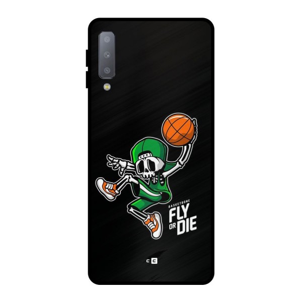 Fly Or Die Metal Back Case for Galaxy A7 (2018)