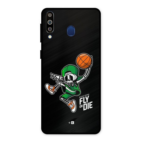 Fly Or Die Metal Back Case for Galaxy M30