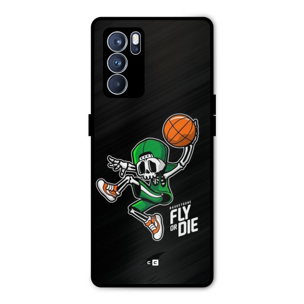 Fly Or Die Metal Back Case for Oppo Reno6 Pro 5G