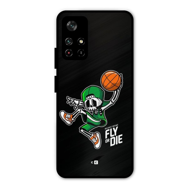 Fly Or Die Metal Back Case for Poco M4 Pro 5G