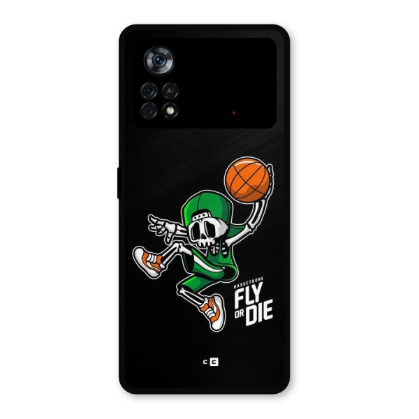 Fly Or Die Metal Back Case for Poco X4 Pro 5G
