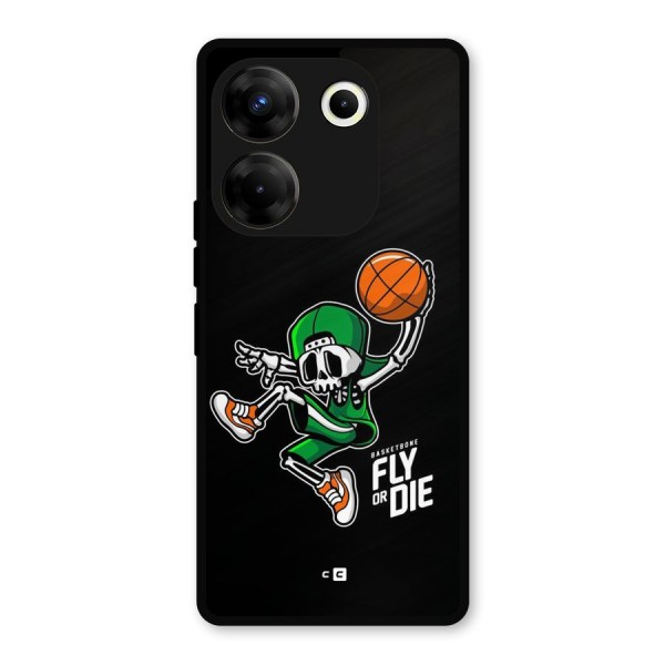 Fly Or Die Metal Back Case for Tecno Camon 20 Pro