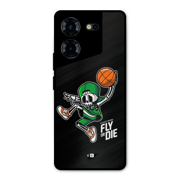 Fly Or Die Metal Back Case for Tecno Pova 5 Pro 5G
