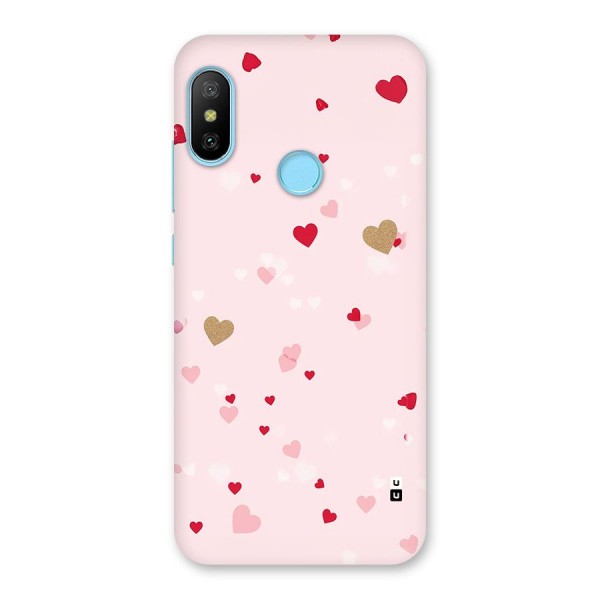 Flying Hearts Back Case for Redmi 6 Pro