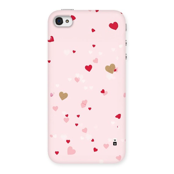 Flying Hearts Back Case for iPhone 4 4s