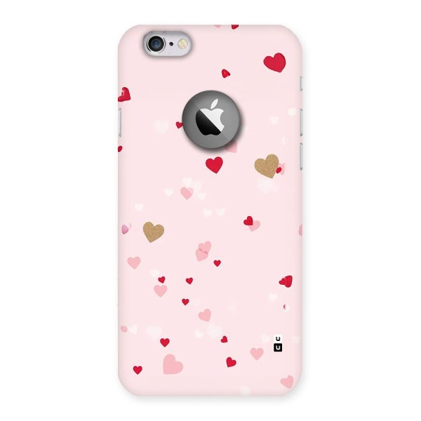 Flying Hearts Back Case for iPhone 6 Logo Cut