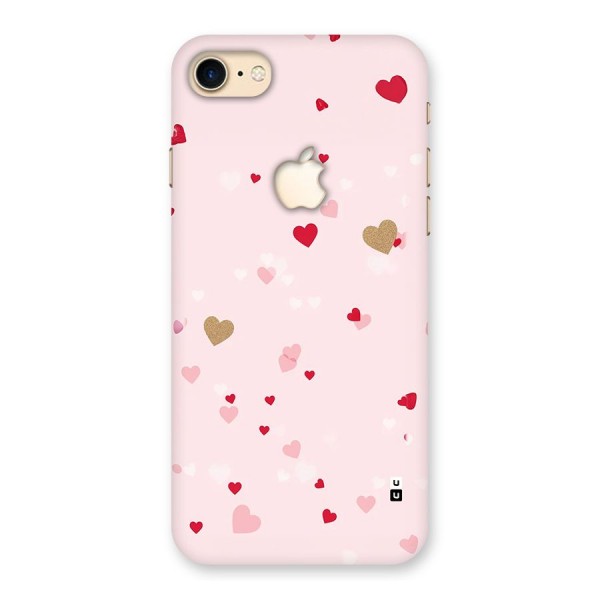 Flying Hearts Back Case for iPhone 7 Apple Cut