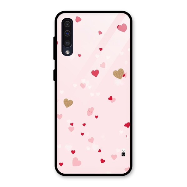 Flying Hearts Glass Back Case for Galaxy A30s