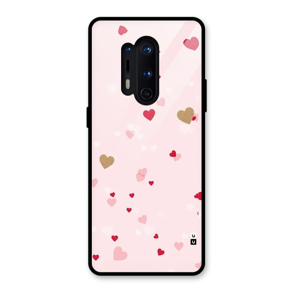 Flying Hearts Glass Back Case for OnePlus 8 Pro