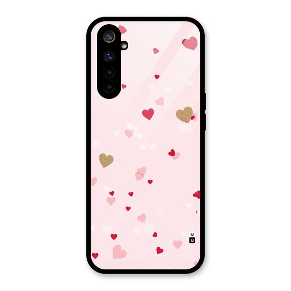 Flying Hearts Glass Back Case for Realme 6
