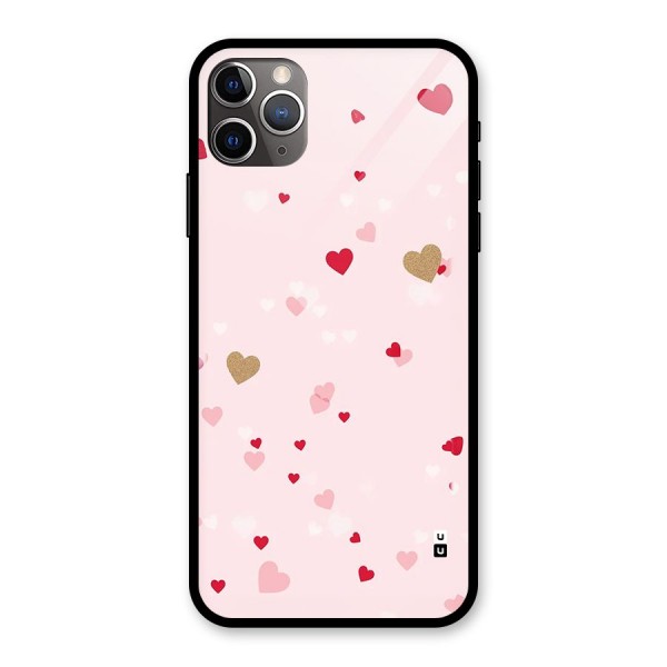 Flying Hearts Glass Back Case for iPhone 11 Pro Max
