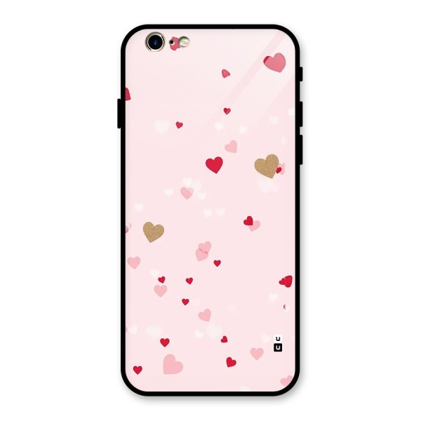 Flying Hearts Glass Back Case for iPhone 6 6S