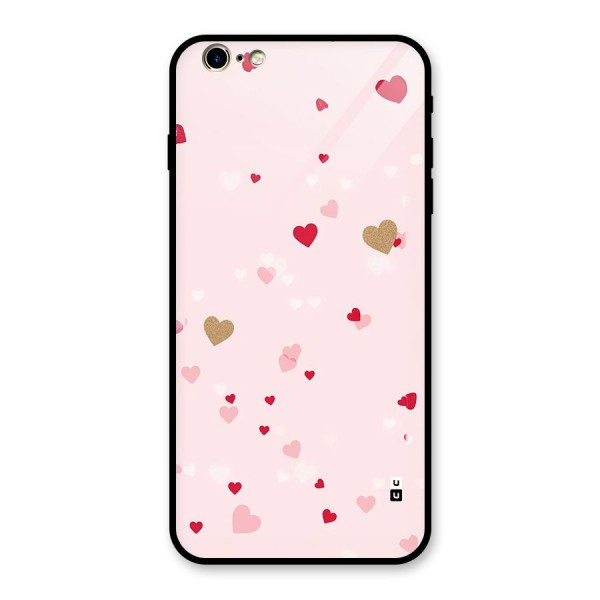 Flying Hearts Glass Back Case for iPhone 6 Plus 6S Plus