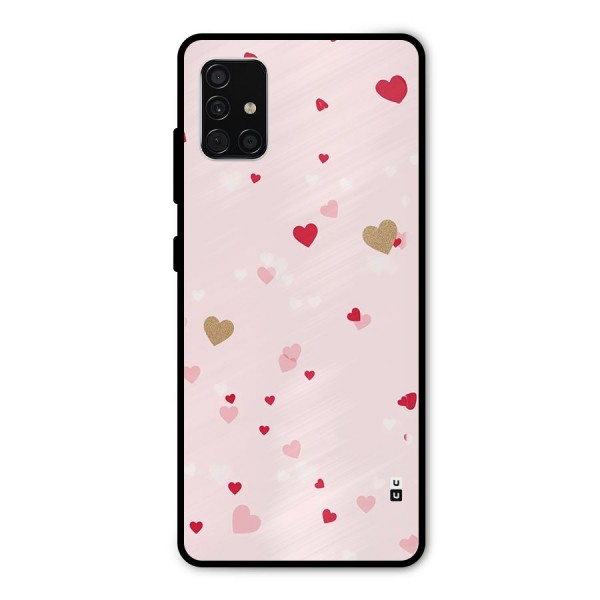 Flying Hearts Metal Back Case for Galaxy A51