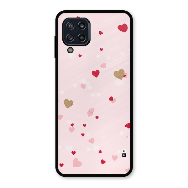 Flying Hearts Metal Back Case for Galaxy M32